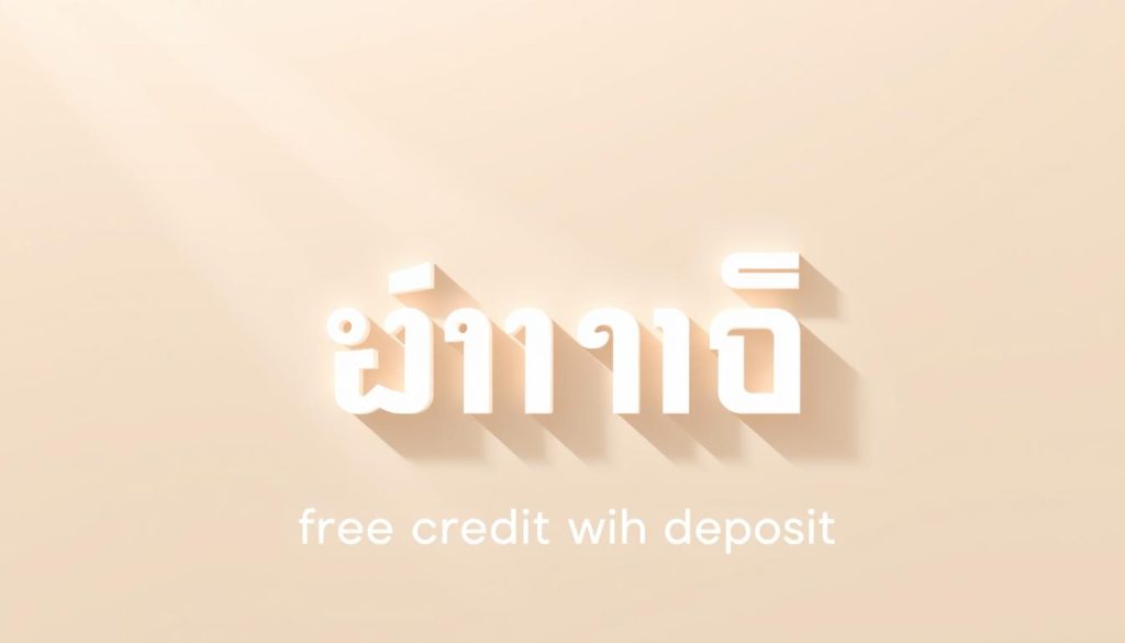 เครดิตฟรีไม่ต้องฝาก